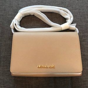 MICHAEL KORS LG SAFFIANO CONVERTIBLE CROSSBODY NWT